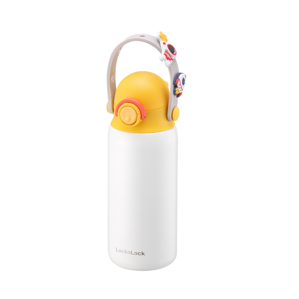 Bình giữ nhiệt LocknLock DIY Strap Tumbler 350ml LHC3283 - Hàng chính hãng kèm sticker ngộ nghĩnh cho bé - JoyMall