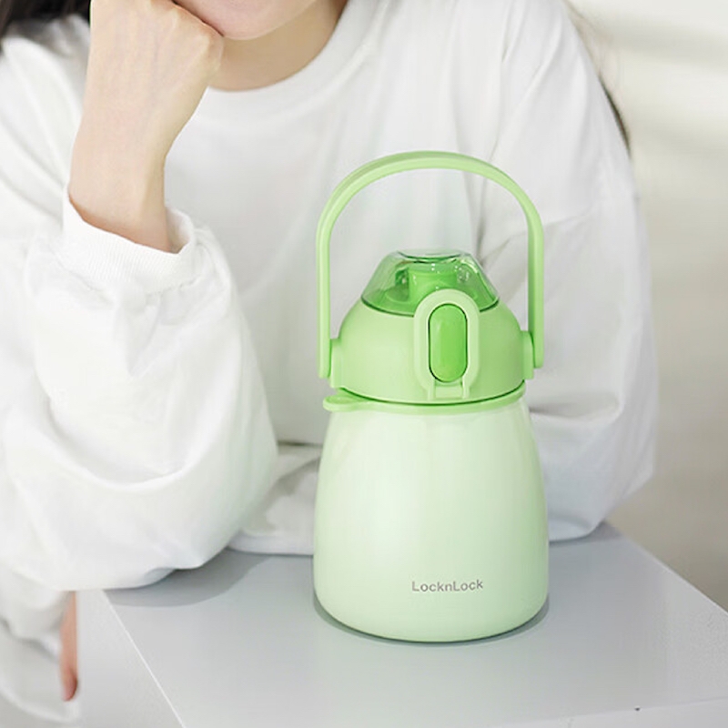 Bình giữ nhiệt LocknLock 1-1.5L LHC3311 LHC3312 - Hàng chính hãng chất liệu thép không gỉ, có dây deo, nắp bật 1 chạm tiện lợi - JoyMall