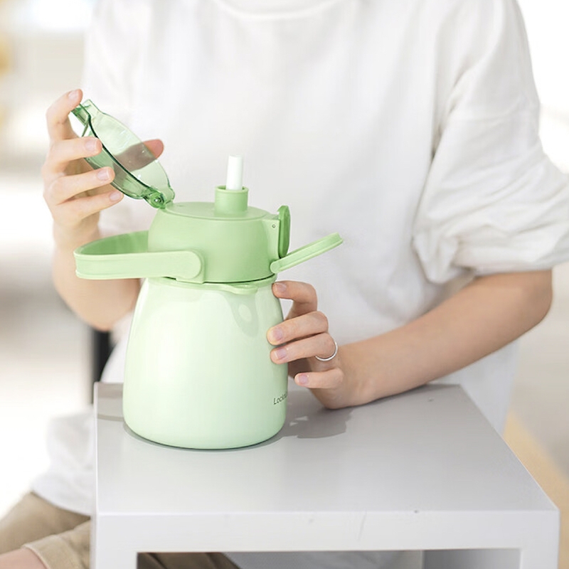 Bình giữ nhiệt LocknLock 1-1.5L LHC3311 LHC3312 - Hàng chính hãng chất liệu thép không gỉ, có dây deo, nắp bật 1 chạm tiện lợi - JoyMall