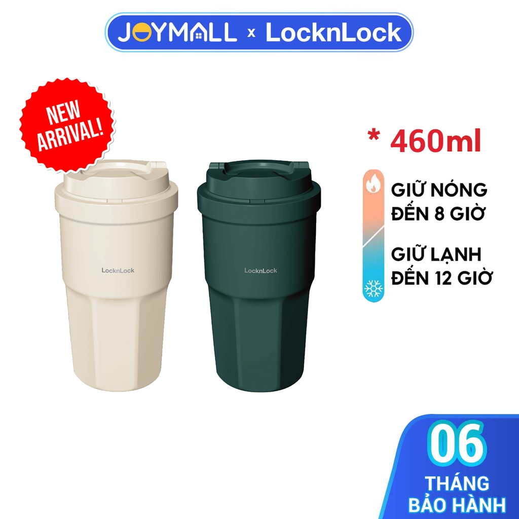 Ly giữ nhiệt LocknLock 460ml Coffee Tumbler LHC3329 - Hàng chính hãng, thép không gỉ 316L - JoyMall