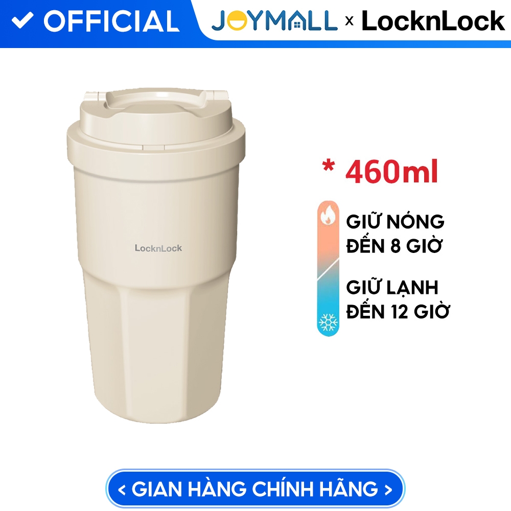 Ly giữ nhiệt LocknLock 460ml Coffee Tumbler LHC3329 - Hàng chính hãng, thép không gỉ 316L - JoyMall