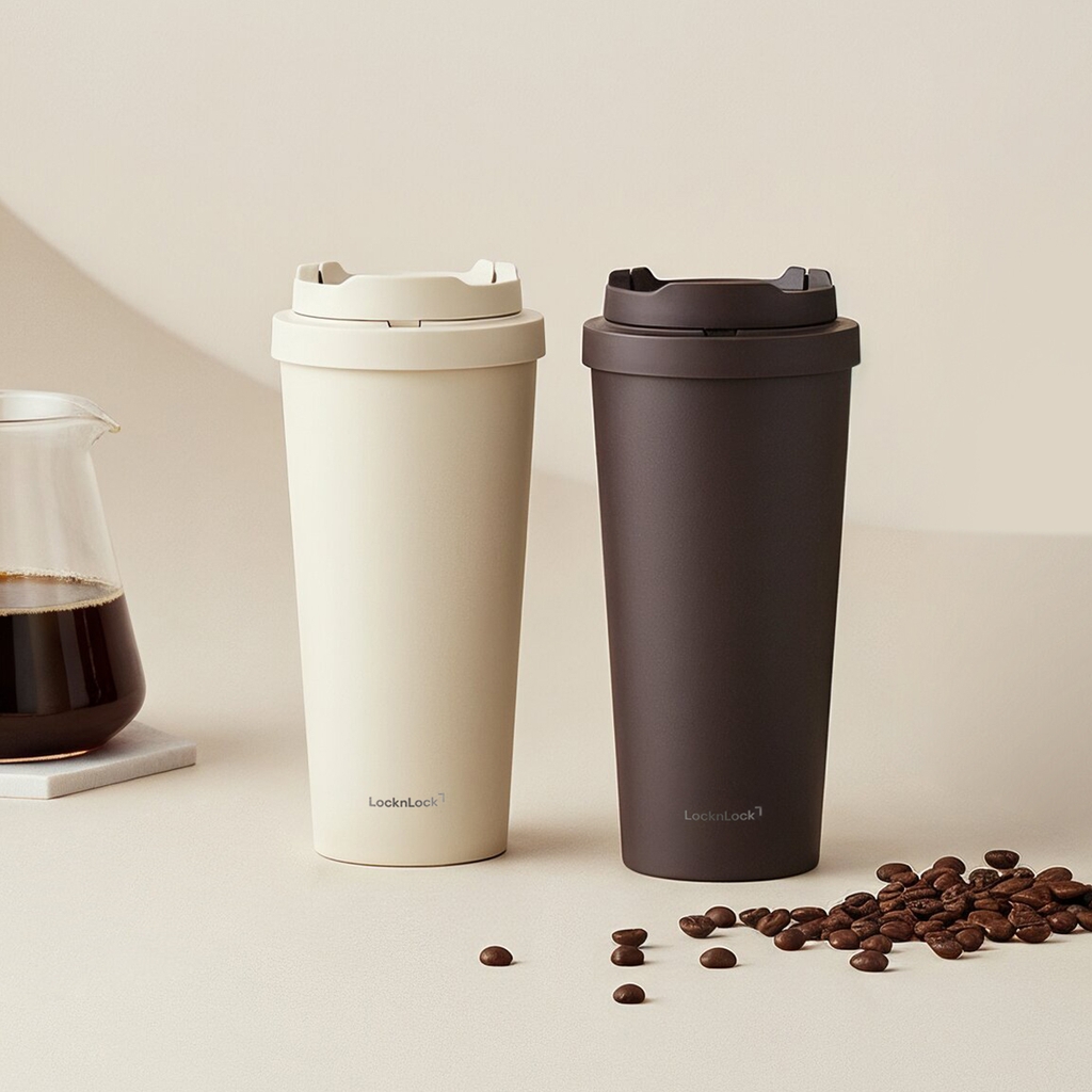 Ly Giữ Nhiệt LocknLock Energetic Ceramic Tumbler 550ml LHC3414, Hàng Chính Hãng - JoyMall