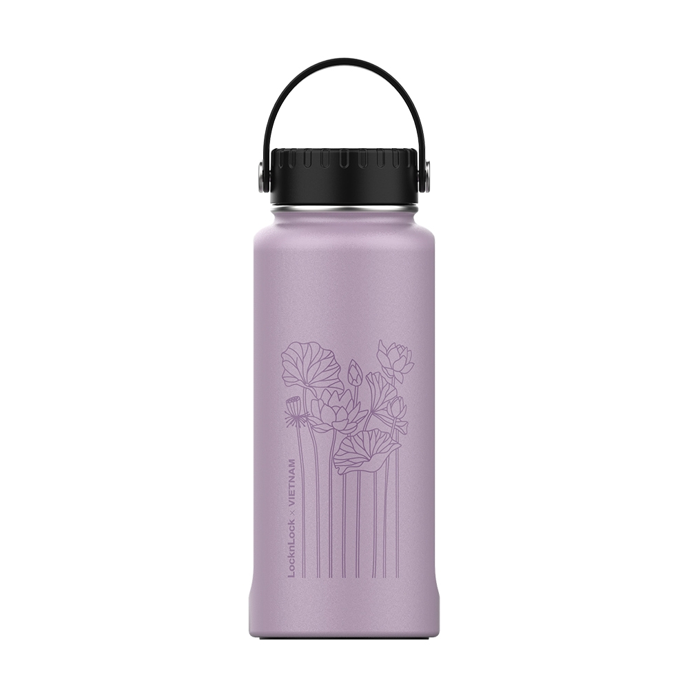 Bình Giữ Nhiệt Lock&Lock Riga Tumbler LHC4160 (897ml) - Hàng Chính Hãng, Bằng Thép Không Gỉ, Có Lưới Lọc Inox - JoyMall