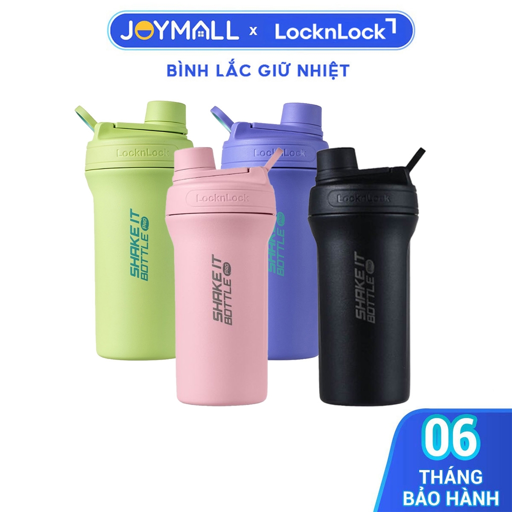 Bình Lắc Giữ Nhiệt LocknLock LHC4276 650ml, Hàng Chính Hãng, Có Vạch Chia Dung Tích - JoyMall
