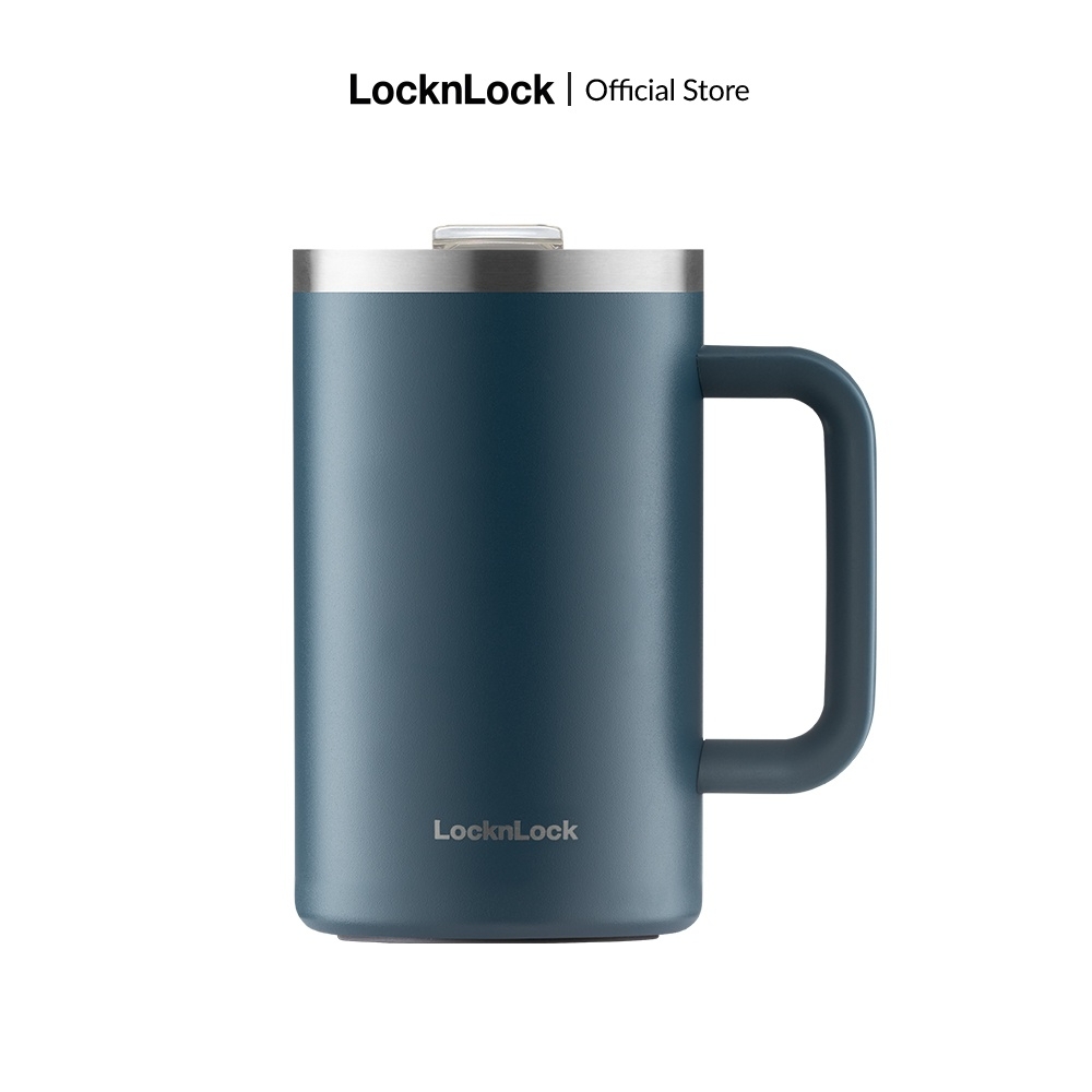 Ly giữ nhiệt Lock&Lock Flat Table Mug LHC4320 730ml, Hàng chính hãng, thép không gỉ 304 - JoyMall