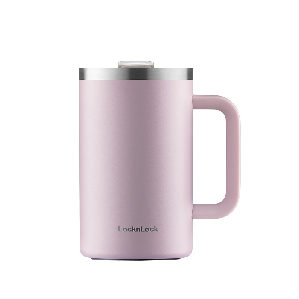 Ly giữ nhiệt Lock&Lock Flat Table Mug LHC4320 730ml, Hàng chính hãng, thép không gỉ 304 - JoyMall