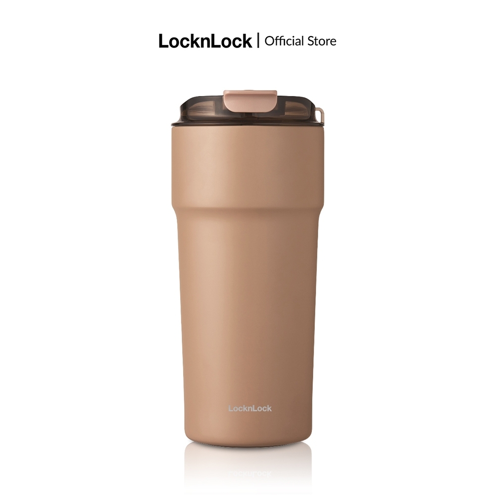 Bình giữ nhiệt 500ml LocknLock LHC4357, 650ml LHC4359 Metro Cafe Tumbler, Hàng chính hãng, Thép 304 không gỉ, Có dây đeo - JoyMall