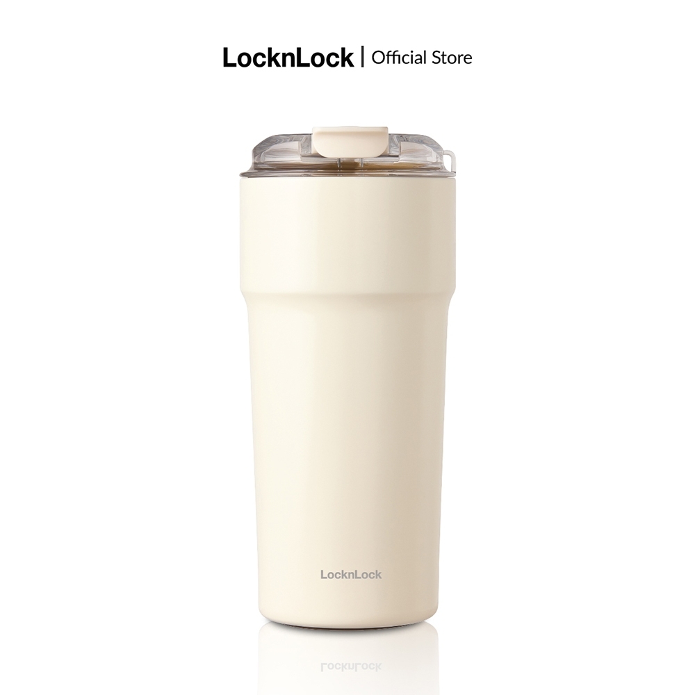 Bình giữ nhiệt 500ml LocknLock LHC4357, 650ml LHC4359 Metro Cafe Tumbler, Hàng chính hãng, Thép 304 không gỉ, Có dây đeo - JoyMall