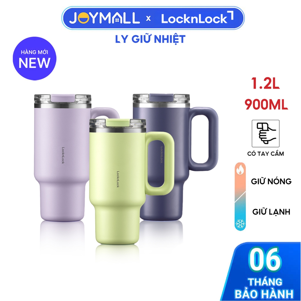 Ly Giữ Nhiệt LocknLock Balance Grip Tumbler LHC4397 900ml, LHC4398 1.2L, Hàng Chính Hãng - JoyMall