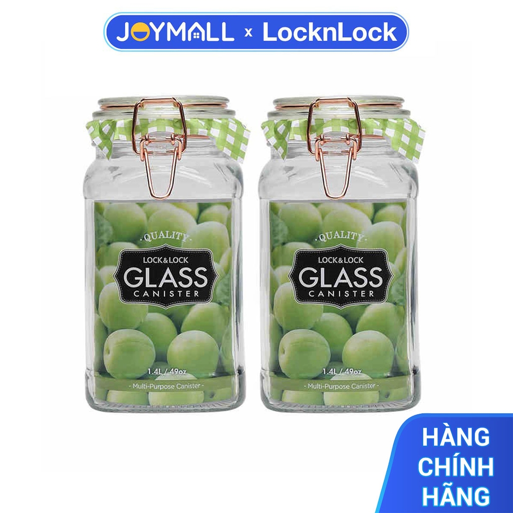 Bộ Hũ Đựng Thực Phẩm Bằng Thủy Tinh Lock&Lock Sodalime LLG516S01 LLG517S01 LLG518S01