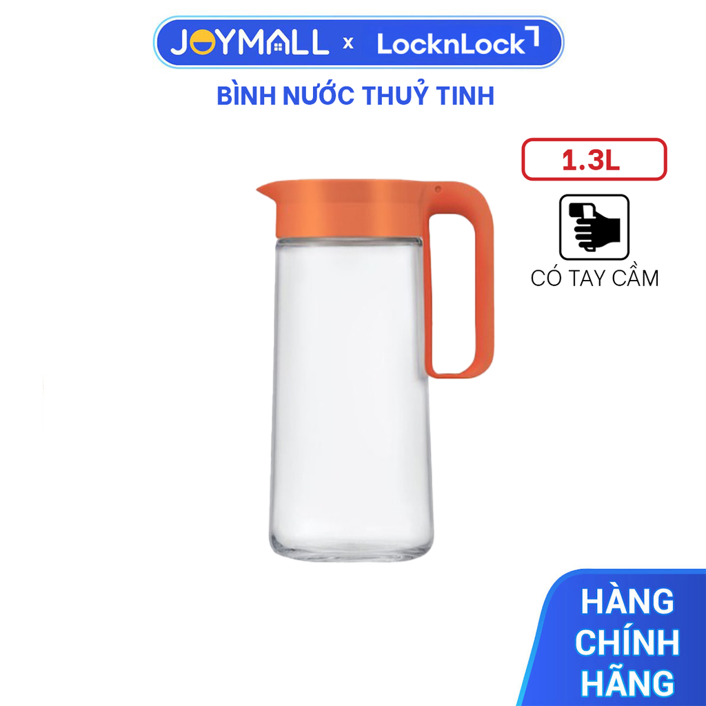 Bình nước thủy tinh có quai cầm LocknLock 1.3L LLG619