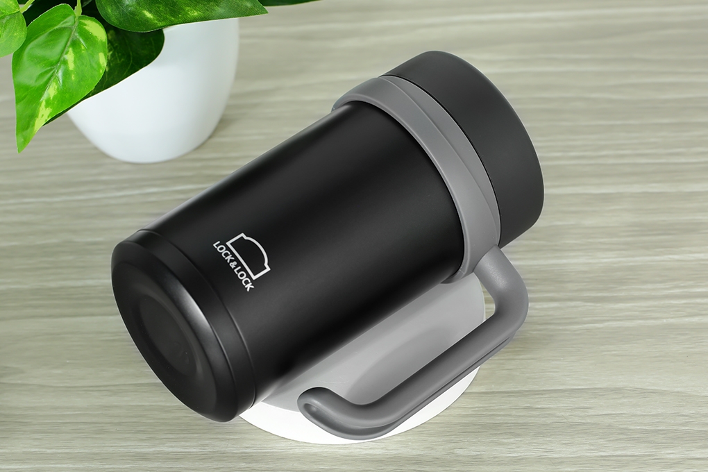 Ly giữ nhiệt Lock&Lock 500ml có tay cầm New Basic Table LHC4026 - Hàng chính hãng, miệng ly rộng - JoyMall