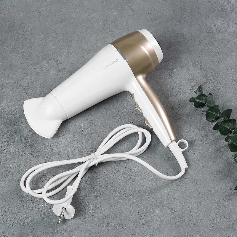 Máy sấy tóc Lock&Lock ENA136WHT - Hàng chính hãng, bảo hành 24 tháng, sấy nóng lạnh, 3 mức chỉnh nhiệt - JoyMall