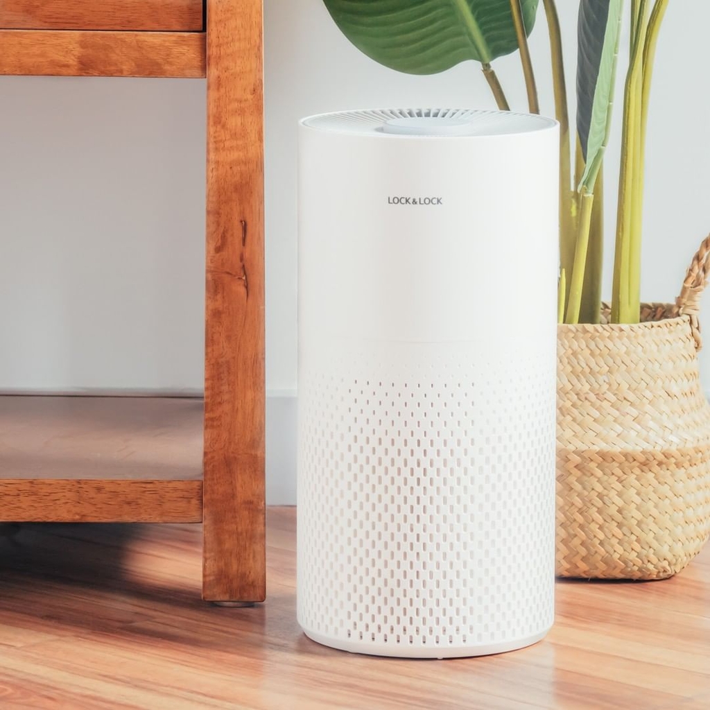 Máy lọc không khí Lock&Lock ENP126WHT 23W - Hàng chính hãng, lõi xoay 360 độ và lọc 99,5% bụi bẩn cực nhỏ - JoyMall