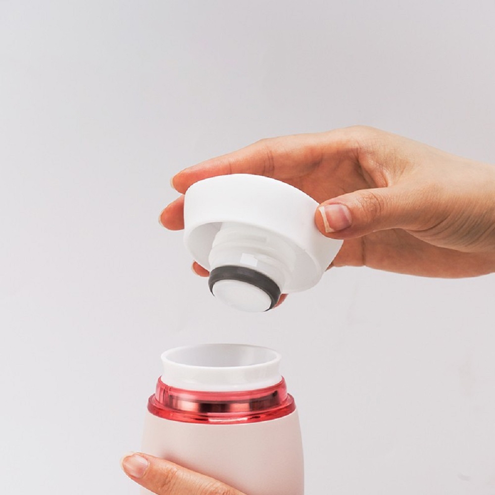 Bình Giữ Nhiệt Lock&Lock Feather Light Ring LHC4244 460ml - Hàng Chính Hãng, Có Khay Lưới Lọc Trà - JoyMall