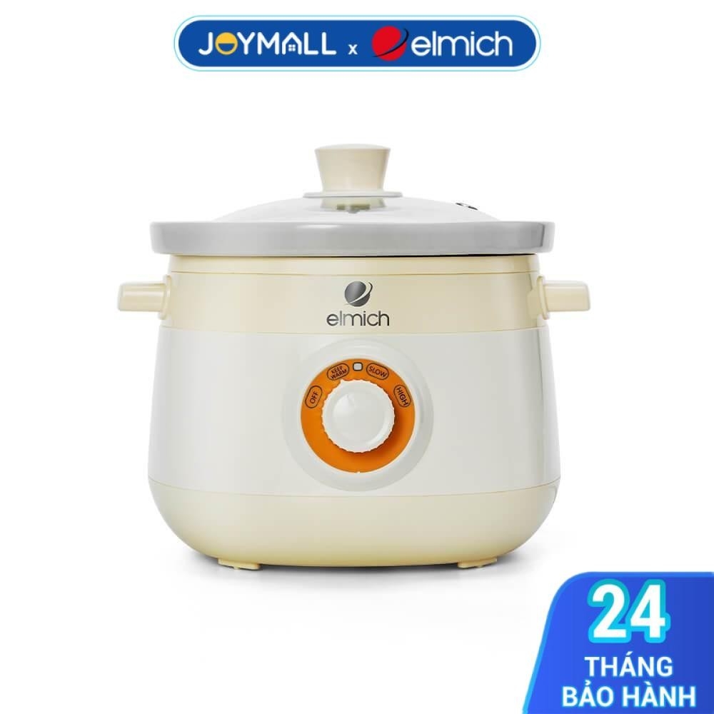 Nồi Nấu Chậm Elmich SCE-8525 2L 175W, Hàng Chính Hãng, Đa Năng, Tự Ngắt Khi Quá Nhiệt - JoyMall
