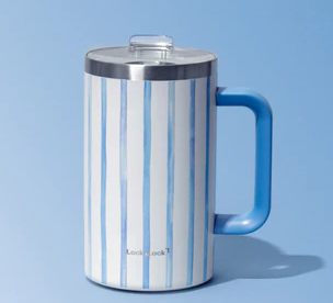 Ly giữ nhiệt LocknLock Flat Table Mug LHC4320 730ml, Hàng chính hãng, thép không gỉ 304 - JoyMall