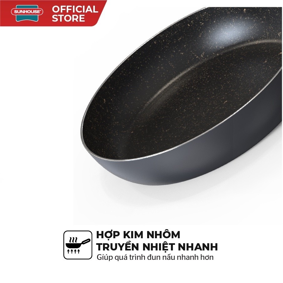 Chảo Chống Dính Sunhouse CT Plus - Đường Kính: 18-20-22-24-26-28-30cm - Hàng Chính Hãng - JoyMall