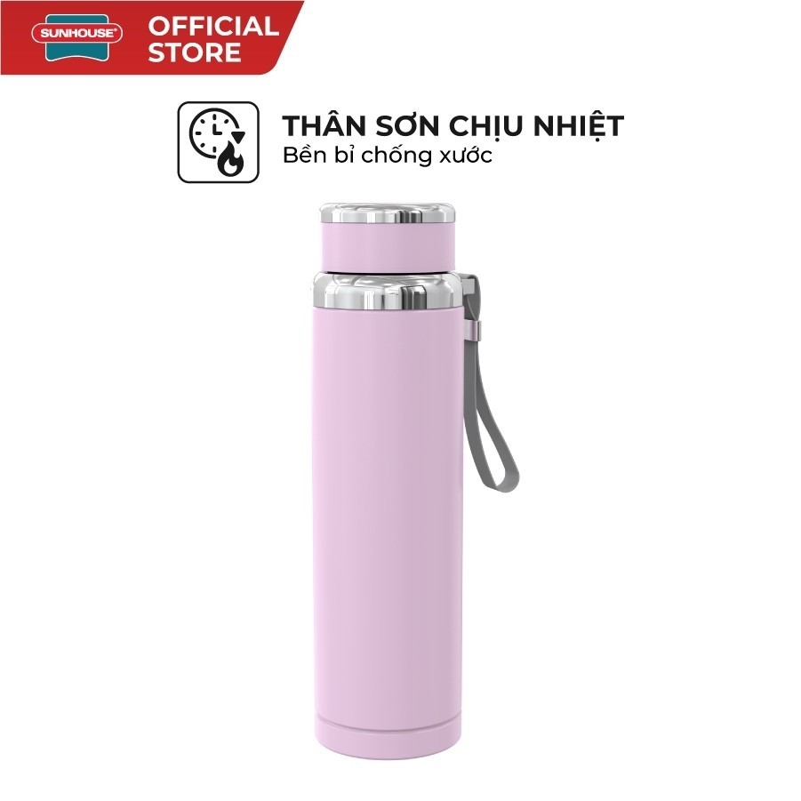 Bình Giữ Nhiệt Sunhouse Flexi KS-TU720 720ml, Hàng Chính Hãng, Inox 304, Giữ Nóng Lạnh -JoyMall