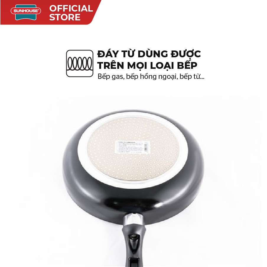 Chảo Chống Dính Đáy Từ Sunhouse Magnetic Pan SHM Size 22-30cm, Hàng Chính Hãng, Dùng Mọi Bếp-JoyMall