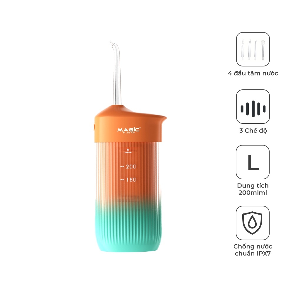 Tăm Nước Magic B01, Hàng Chính Hãng, 3 Chế Độ Làm Sạch Răng Linh Hoạt - JoyMall