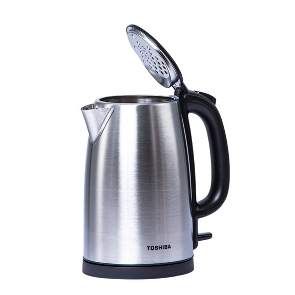 Ấm đun siêu tốc Toshiba KT-17SH2NV 1.7L, Inox 304 - Hàng chính hãng, bộ điều khiển strix - JoyMall