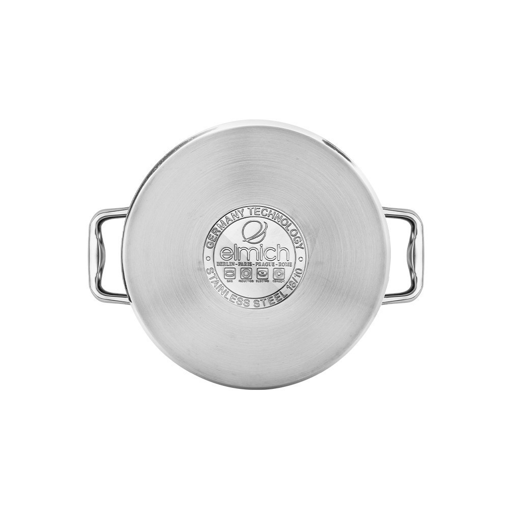 Nồi 5 đáy Inox 304 Elmich Berlin EL-3984 20cm, EL-3983 18cm, Hàng chính hãng, dùng được cho mọi loại bếp - JoyMall