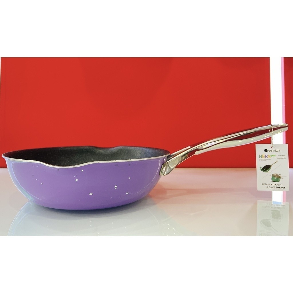 Chảo Inox liền khối Elmich Hera EL-8225 20cm, EL-8226 24cm, EL-8227 26cm, EL-8228 28cm, Hàng chính hãng - JoyMall