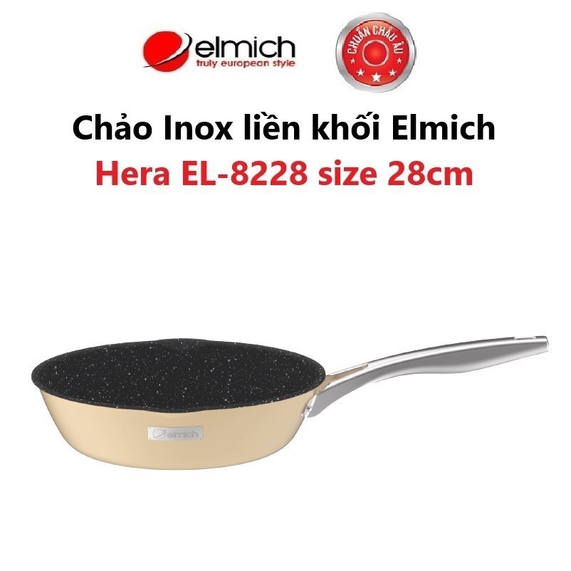 Chảo chống dính Full induction Elmich Hera 3 màu 4 size, Hàng chính hãng, bắt từ siêu nhanh trên mọi loại bếp - JoyMall