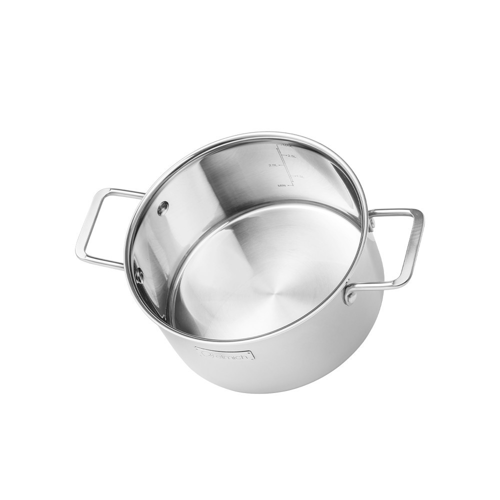 Nồi Inox dập nguyên khối Elmich Hera EL-2130OL, Hàng chính hãng, bắt từ trên mọi loại bếp, lỗ thoát hơi to - JoyMall