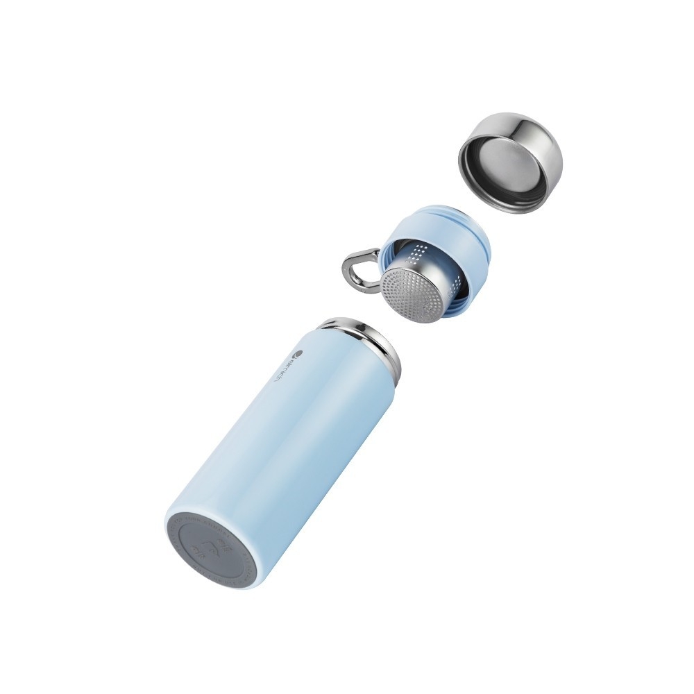 Bình giữ nhiệt inox 316 Elmich EL8316 460ml, Hàng chính hãng, đế silicone chống trượt, có lưới lọc trà - JoyMall