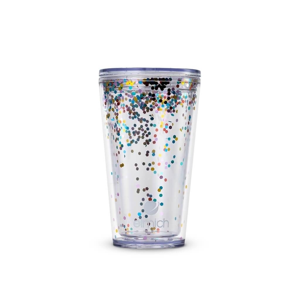 Cốc nhựa 2 lớp Elmich EL8333OL dung tích 480ml, Hàng chính hãng, kèm ống hút, miệng rộng dễ vệ sinh - JoyMall