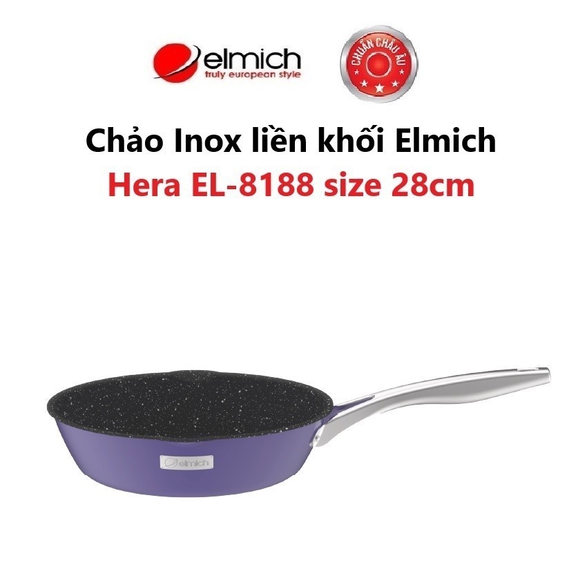 Chảo chống dính Full induction Elmich Hera 3 màu 4 size, Hàng chính hãng, bắt từ siêu nhanh trên mọi loại bếp - JoyMall