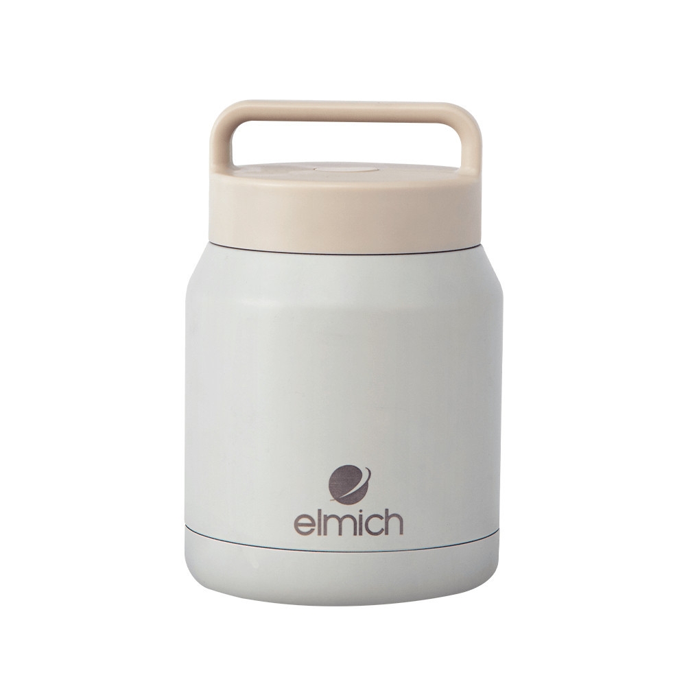 Bình đựng thức ăn giữ nhiệt inox 304 Elmich EL8337 650ml, Hàng chính hãng, chống rò rỉ, miệng rộng, có quai xách-JoyMall