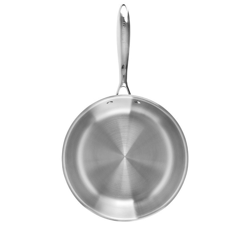 Chảo inox 3 lớp liền khối Elmich Trimax EL-3845OL EL-3846OL 24cm, Hàng chính hãng, Dùng được cho mọi loại bếp - JoyMall