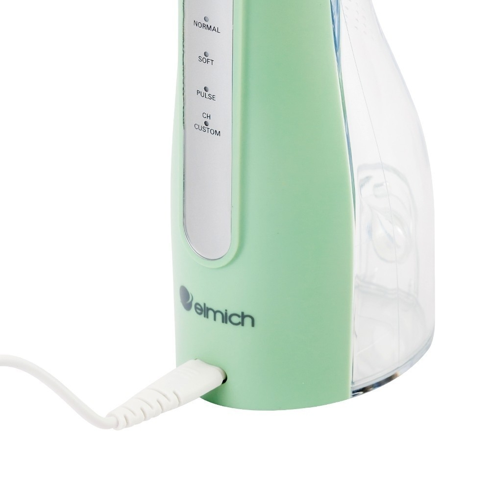 Máy tăm nước Elmich OIE-8452, Hàng chính hãng, 5 loại vòi phun, 4 mức áp lực nước, công nghệ sóng siêu âm - JoyMall