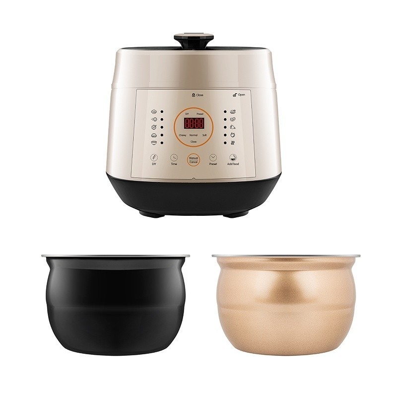 Nồi cơm áp suất đa năng cao cấp 5L Elmich PCE-1806, Hàng chính hãng, Tặng lòng nồi chống dính, 12 chế độ nấu - JoyMall