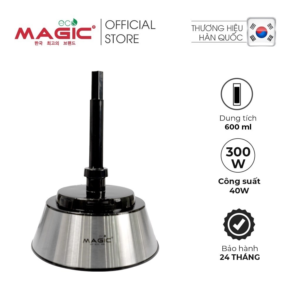 Máy vắt cam Magic Eco AC-20 1000ml 40W, Hàng chính hãng, Động cơ xoay ép cho nhiều nước cam, Đế thép không gỉ - JoyMall