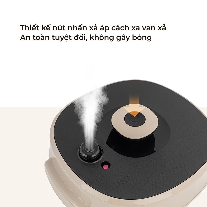 Nồi cơm áp suất đa năng cao cấp 5L Elmich PCE-1806, Hàng chính hãng, Tặng lòng nồi chống dính, 12 chế độ nấu - JoyMall