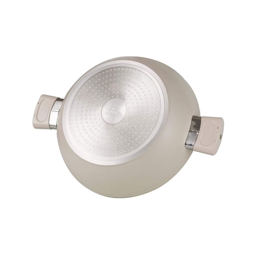 Nồi lẩu đa năng chống dính vân đá Elmich EDA-0875 size 28cm, Hàng chính hãng, phủ chống dính, bắt từ nhanh - JoyMall