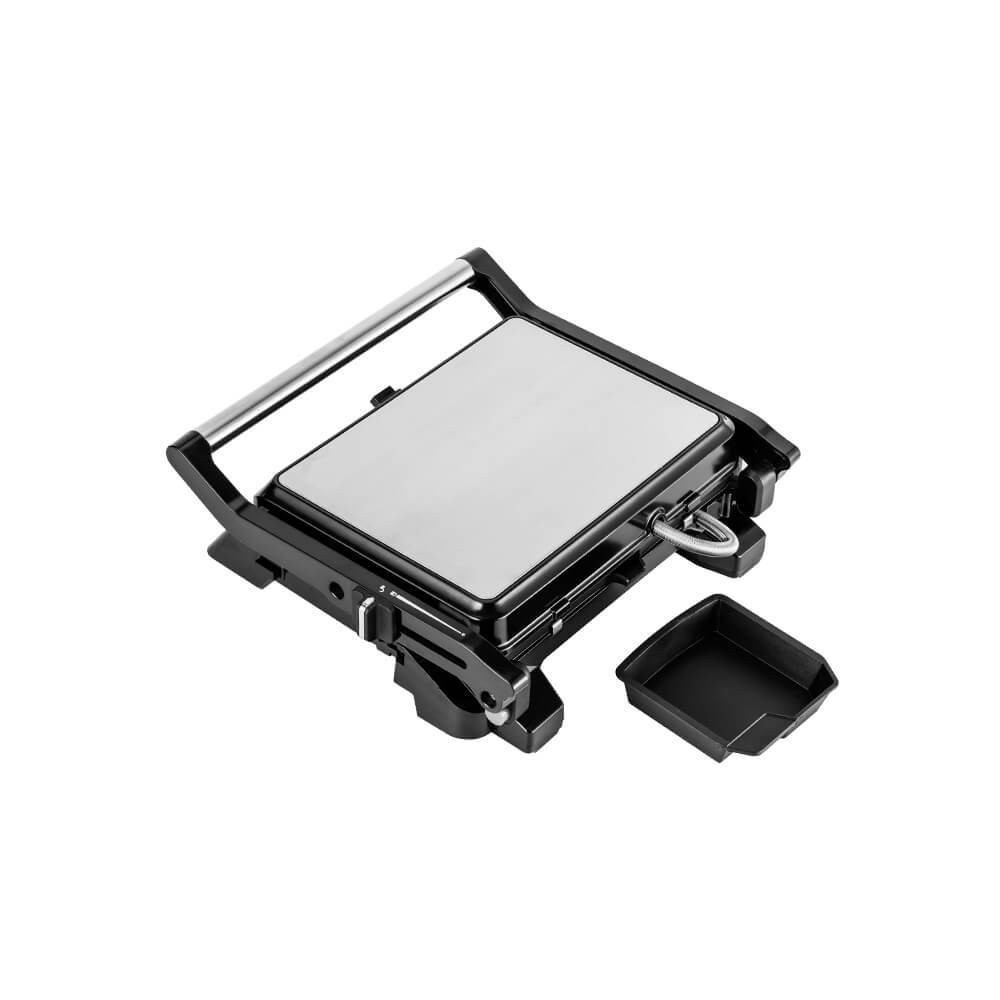 Vỉ nướng điện gấp gọn Elmich EGE-8579, Hàng chính hãng, 2 bề mặt nướng phủ chống dính, điều chỉnh nhiệt độ - JoyMall