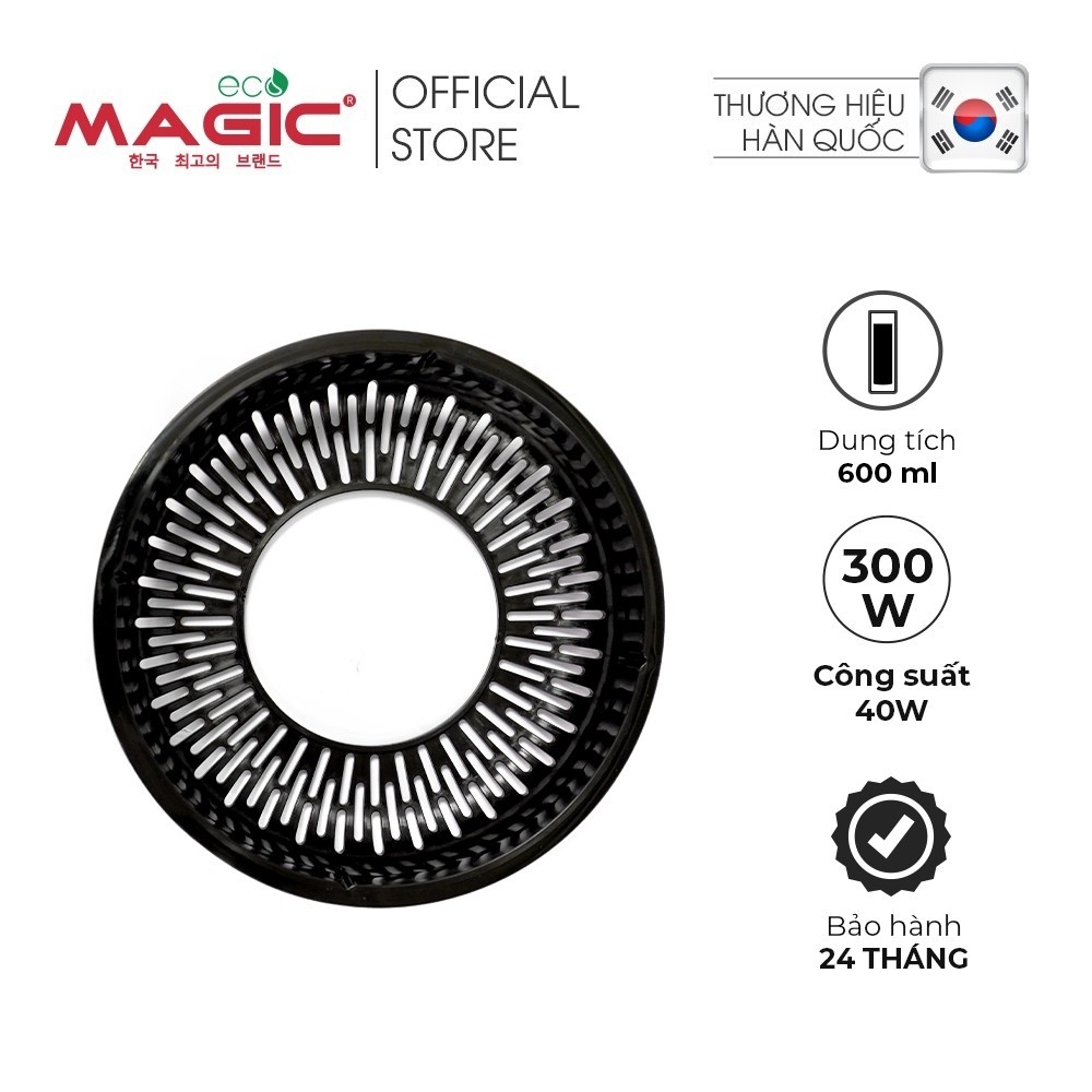 Máy vắt cam Magic Eco AC-20 1000ml 40W, Hàng chính hãng, Động cơ xoay ép cho nhiều nước cam, Đế thép không gỉ - JoyMall