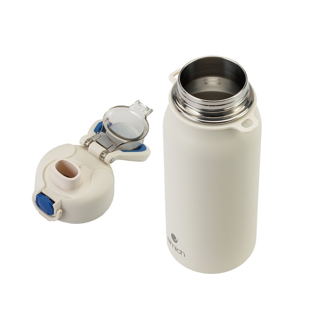 Bình giữ nhiệt inox 316 Elmich EL8331 1L, Hàng chính hãng, kèm ống hút silicone, có dây đeo, chống tràn - JoyMall