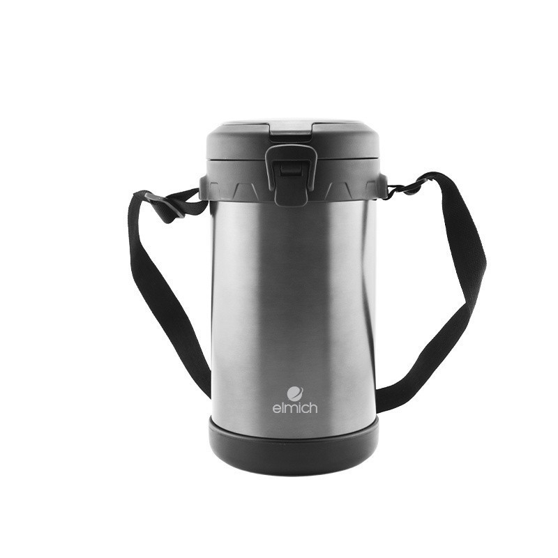 Hộp cơm inox giữ nhiệt văn phòng Elmich EL-8030, Hàng chính hãng, Dung tích 2.2 lít, kèm bộ muỗng dĩa - JoyMall