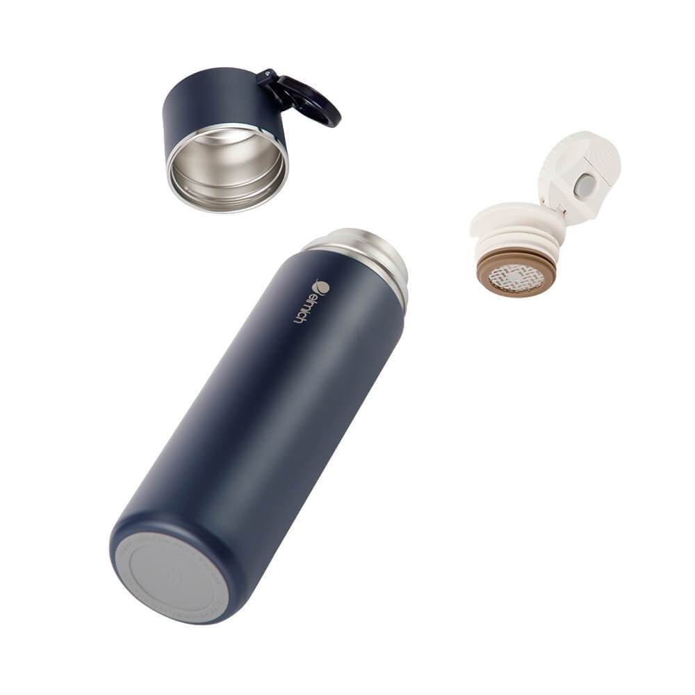 Bình giữ nhiệt inox 316 Elmich EL8315 480ml, Hàng chính hãng, nắp có thể dùng làm cốc nước, có lưới lọc trà - JoyMall