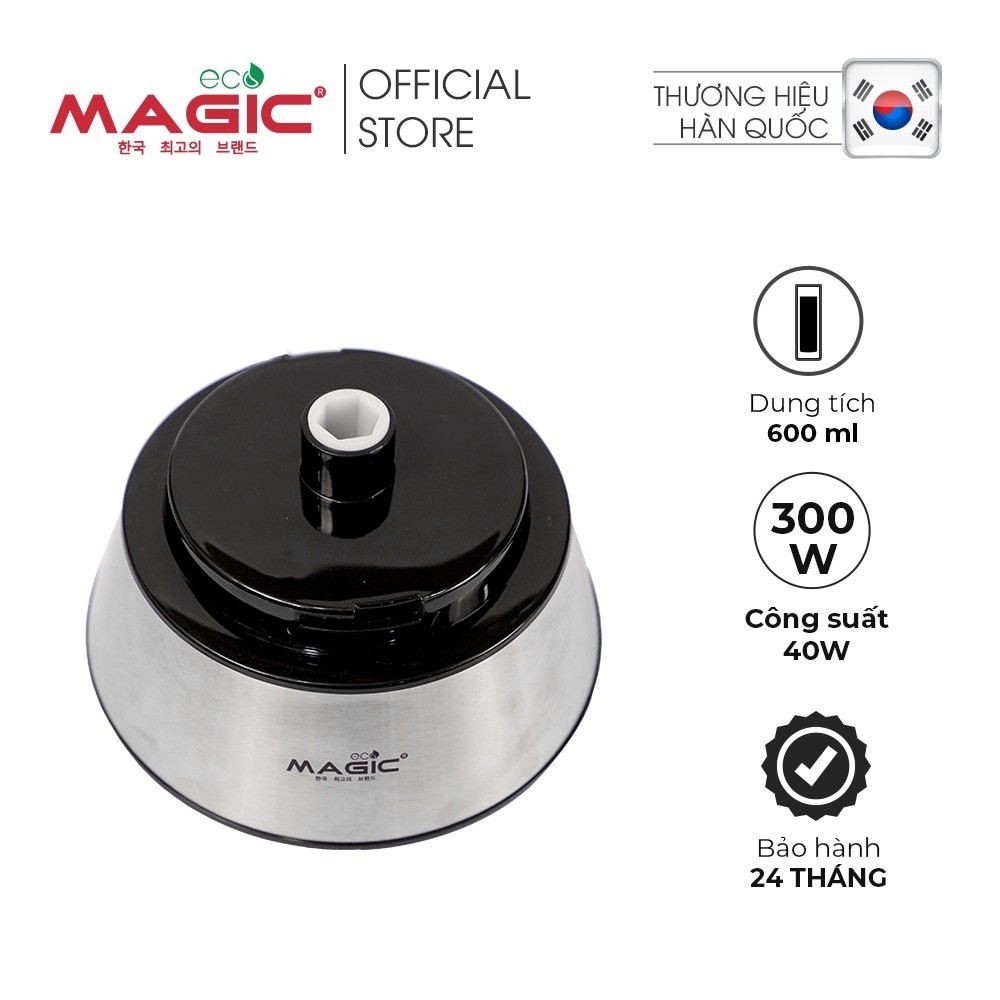 Máy vắt cam Magic Eco AC-20 1000ml 40W, Hàng chính hãng, Động cơ xoay ép cho nhiều nước cam, Đế thép không gỉ - JoyMall