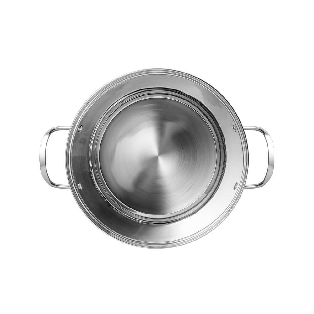 Nồi luộc gà inox Elmich Smartcook SM-2528OL28 size 28cm, Hàng chính hãng, bắt từ nhanh trên mọi loại bếp, cấu tạo 5 lớp-JoyMall