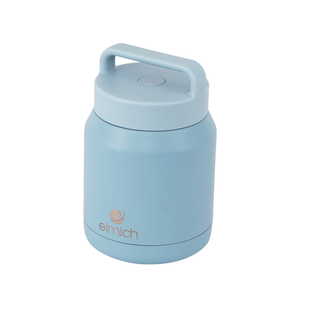 Bình đựng thức ăn giữ nhiệt inox 304 Elmich EL8337 650ml, Hàng chính hãng, chống rò rỉ, miệng rộng, có quai xách-JoyMall