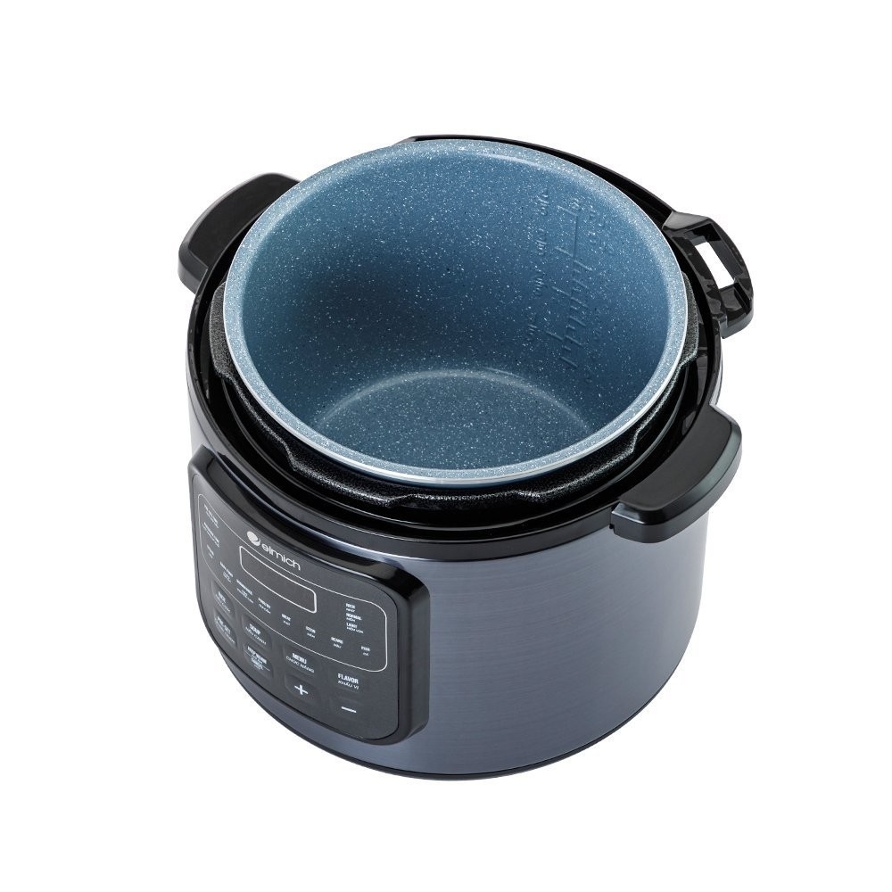 Nồi áp suất điện tử Elmich PCE-8571 6L 1000W, Hàng chính hãng, 8 chương trình nấu, điều khiển cảm ứng - JoyMall