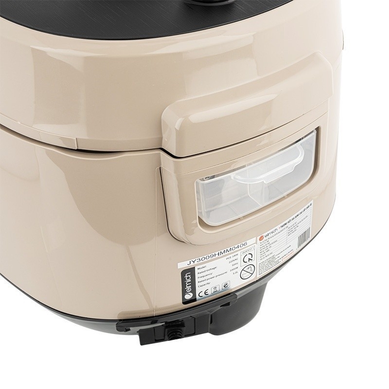 Nồi cơm áp suất đa năng cao cấp 5L Elmich PCE-1806, Hàng chính hãng, Tặng lòng nồi chống dính, 12 chế độ nấu - JoyMall